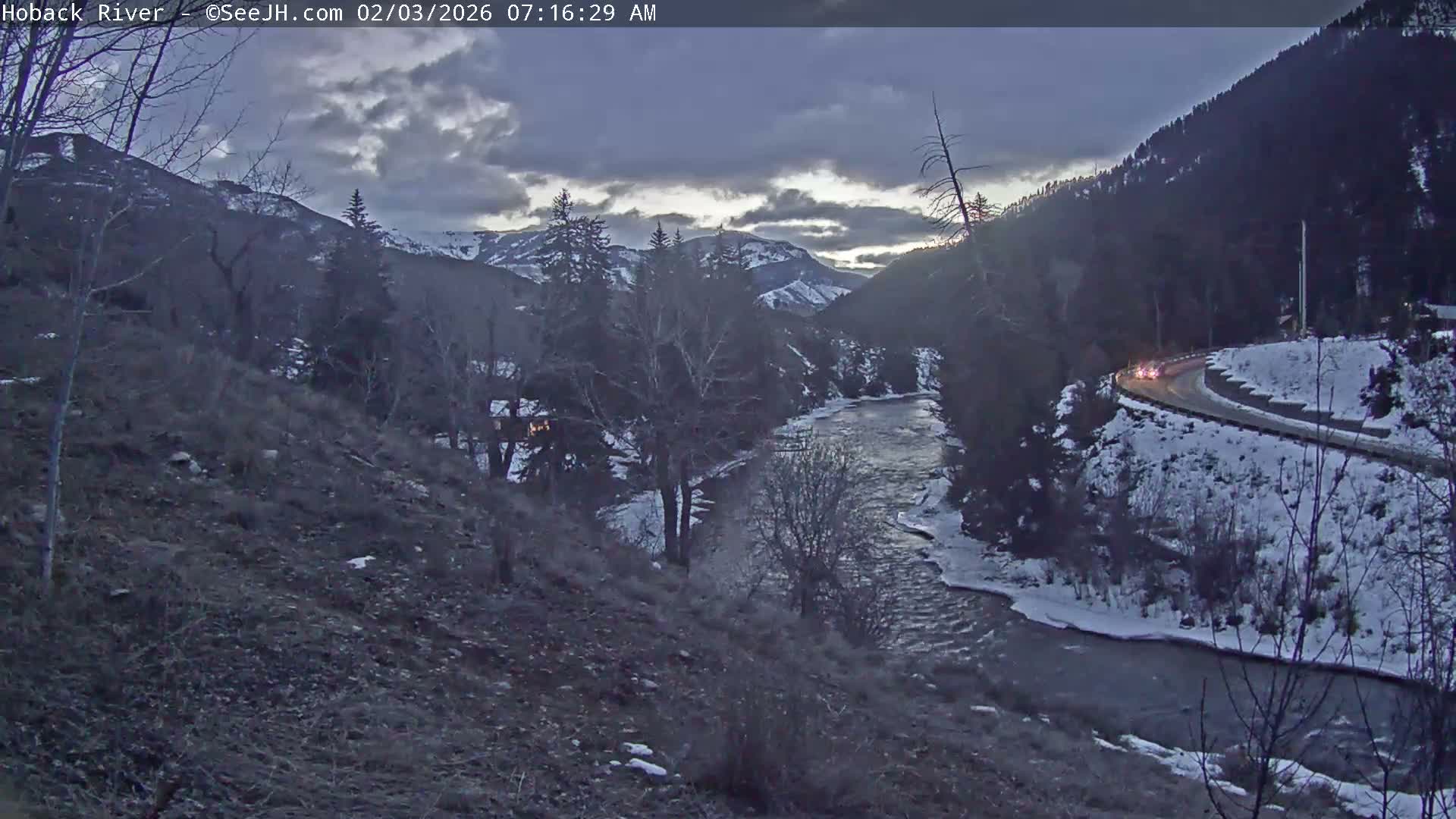 Hoback River  Live Cam  - Hoback, Teton, Wyoming, USA