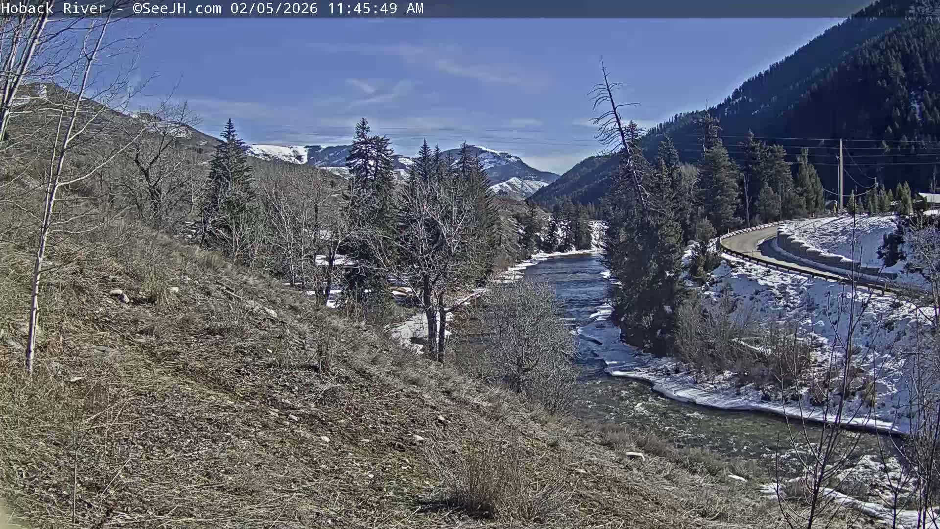 Hoback River  Live Cam  - Hoback, Teton, Wyoming, USA