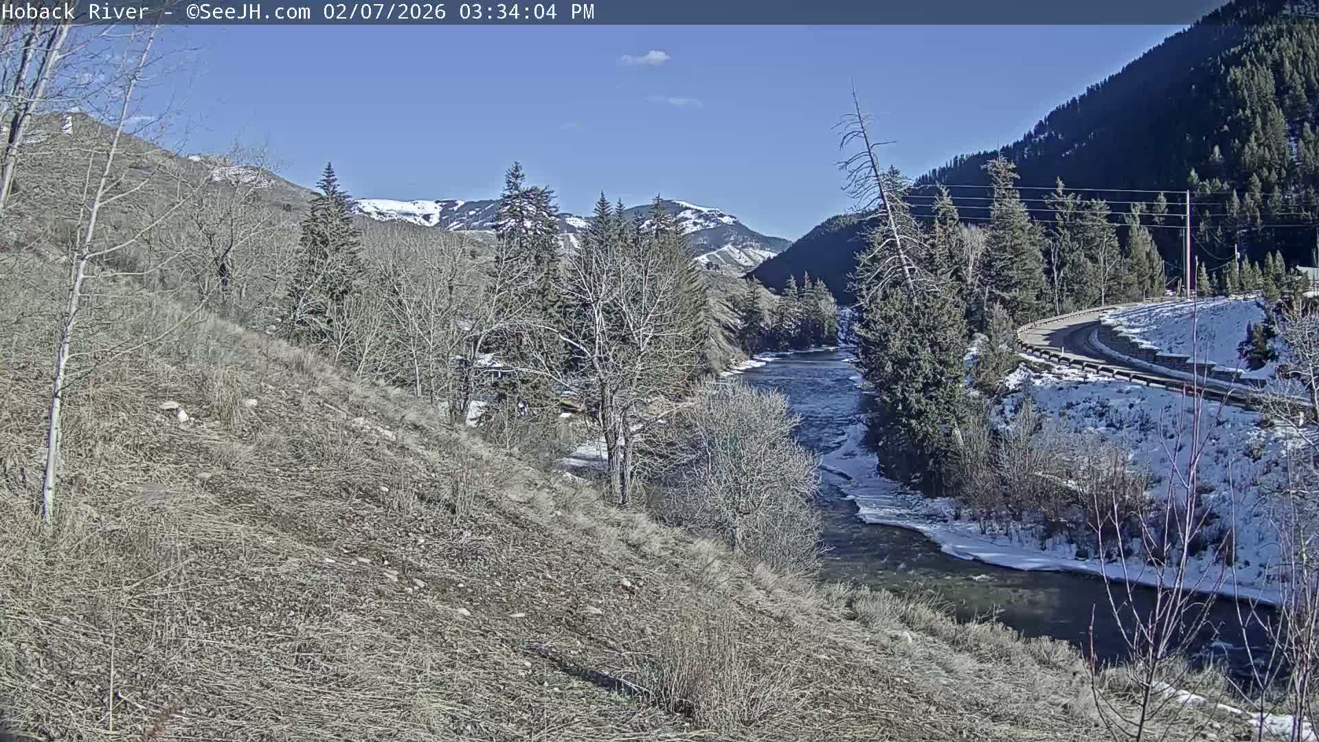 Hoback River  Live Cam  - Hoback, Teton, Wyoming, USA