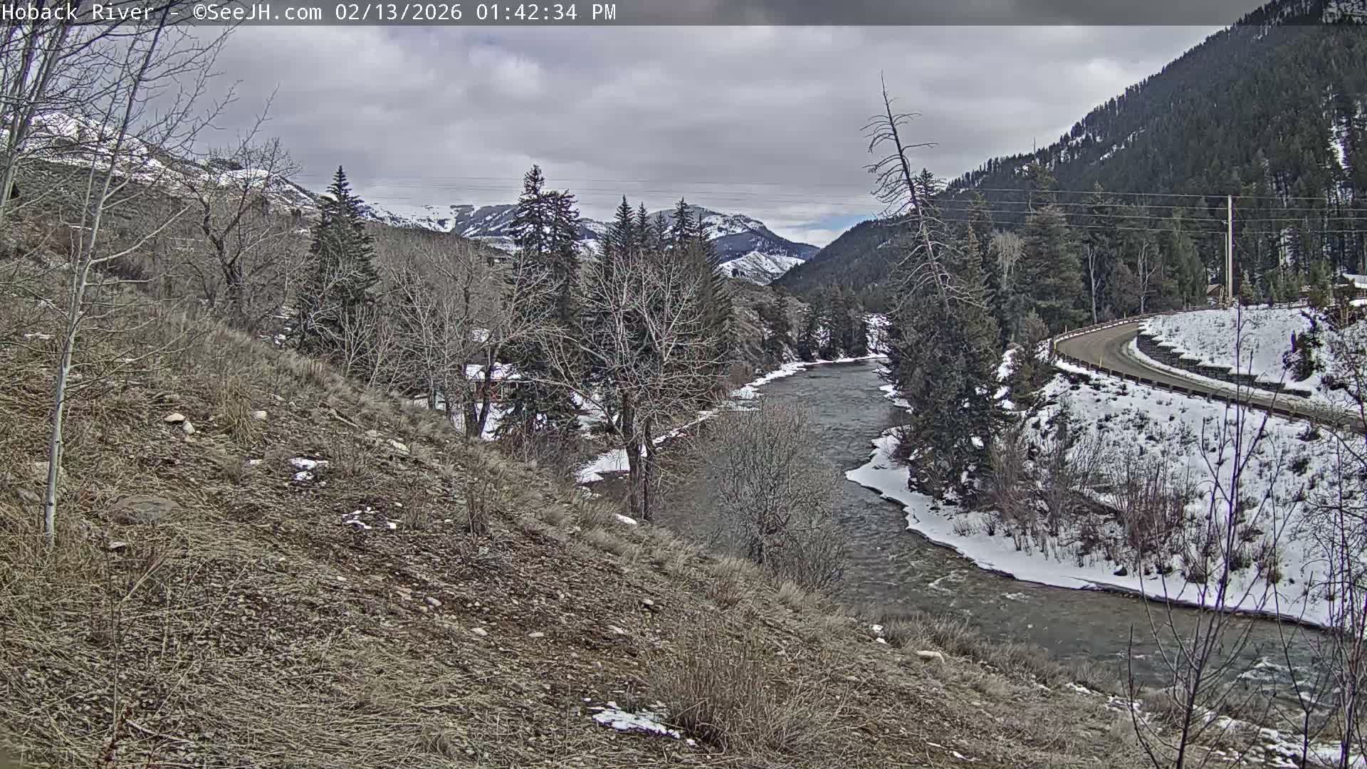 Hoback River  Live Cam  - Hoback, Teton, Wyoming, USA