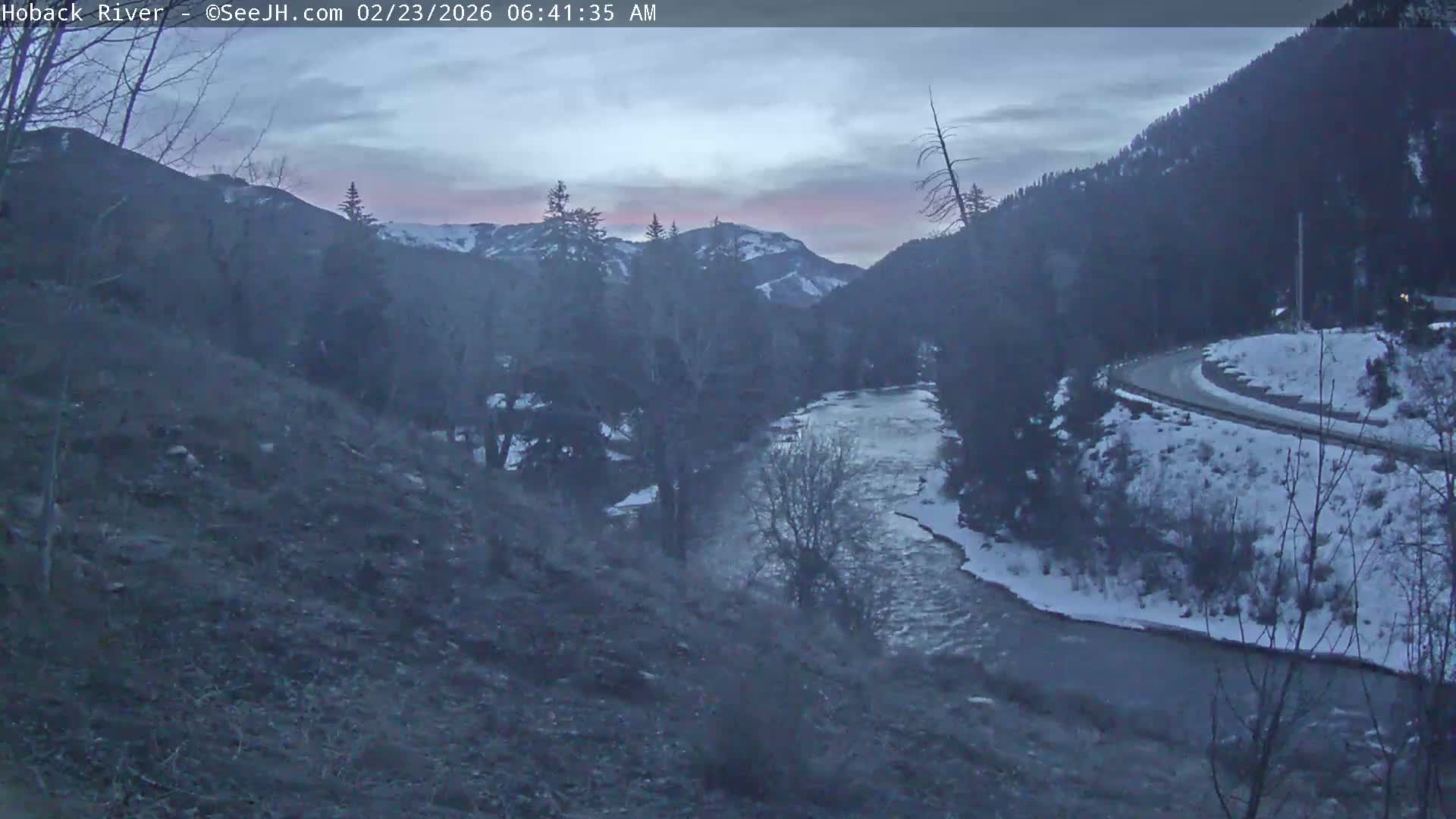 Hoback River  Live Cam  - Hoback, Teton, Wyoming, USA