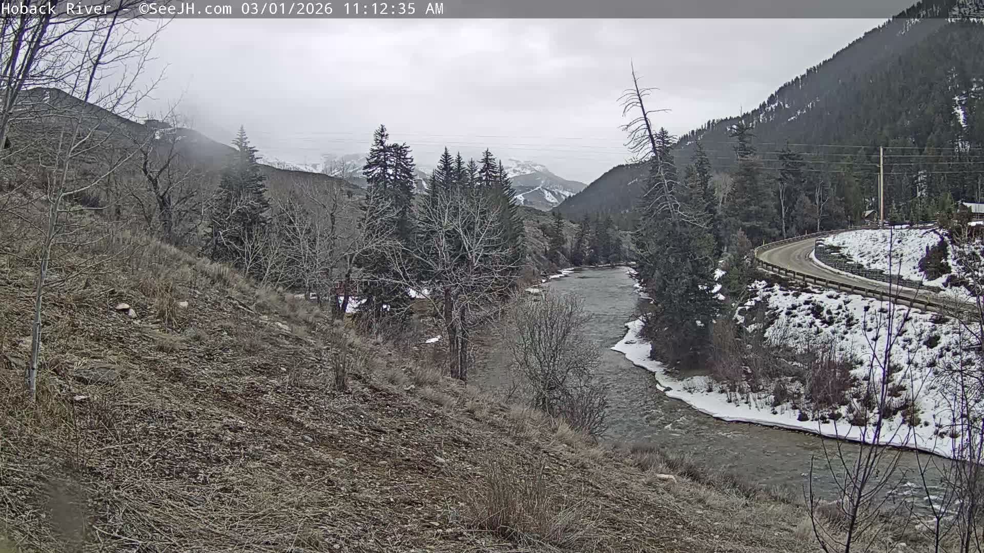 Hoback River  Live Cam  - Hoback, Teton, Wyoming, USA
