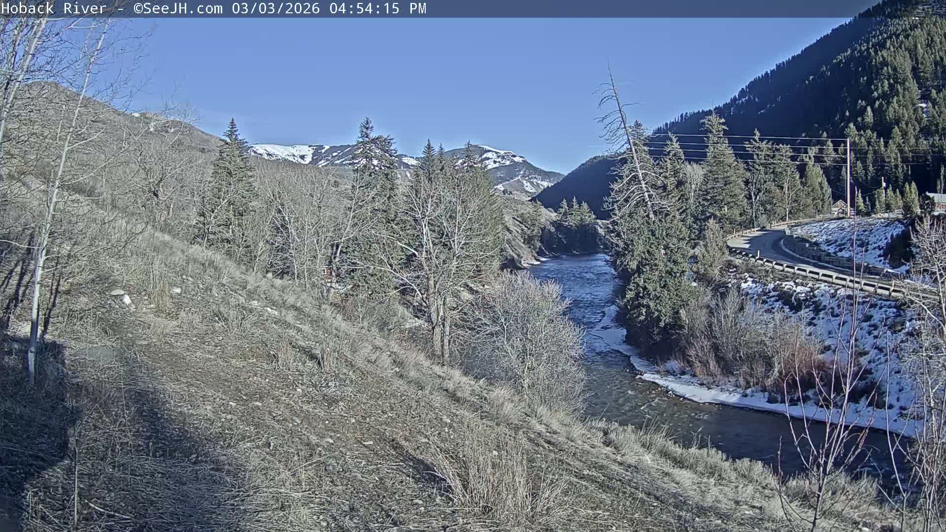 Hoback River  Live Cam  - Hoback, Teton, Wyoming, USA