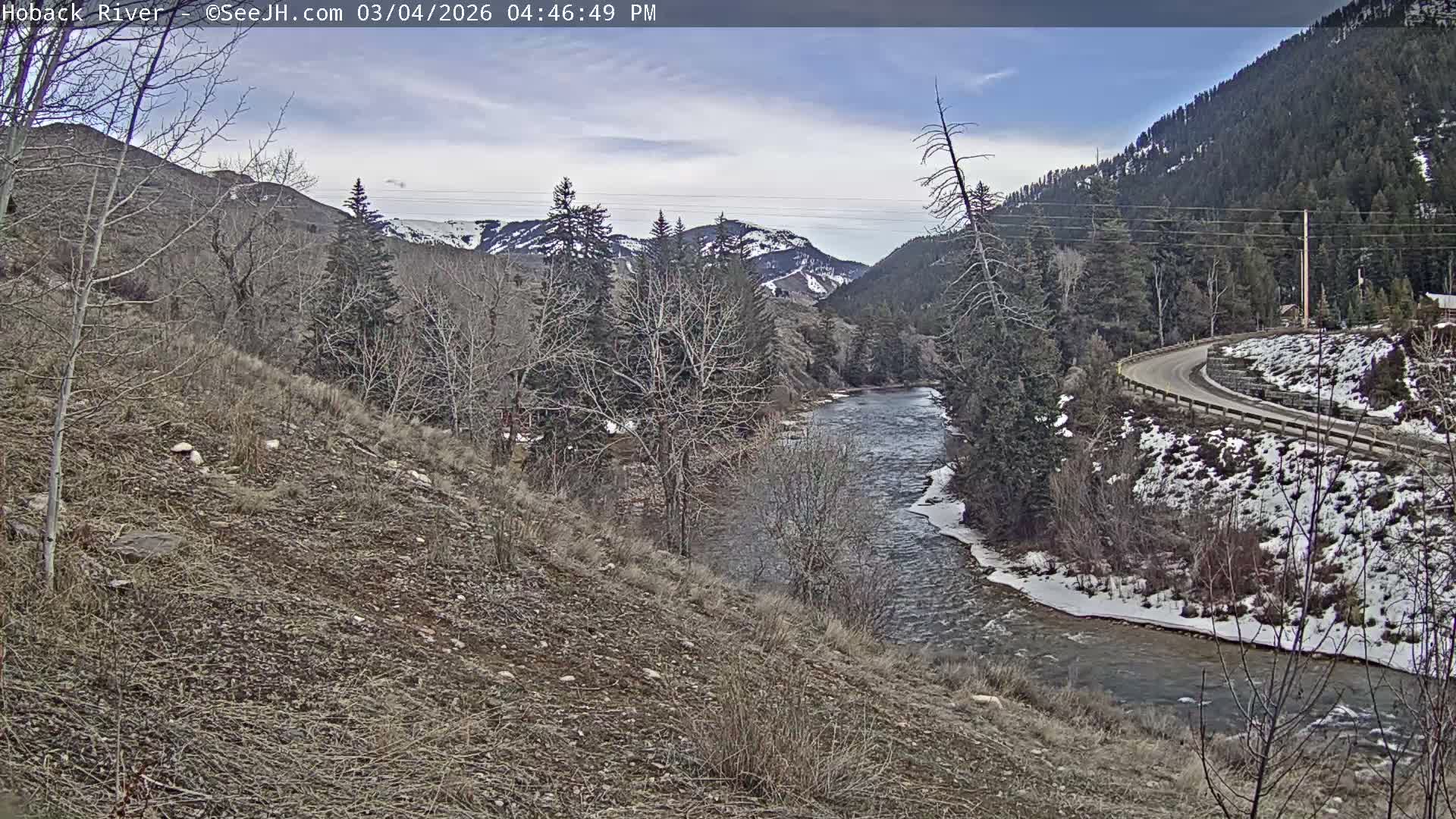 Hoback River  Live Cam  - Hoback, Teton, Wyoming, USA