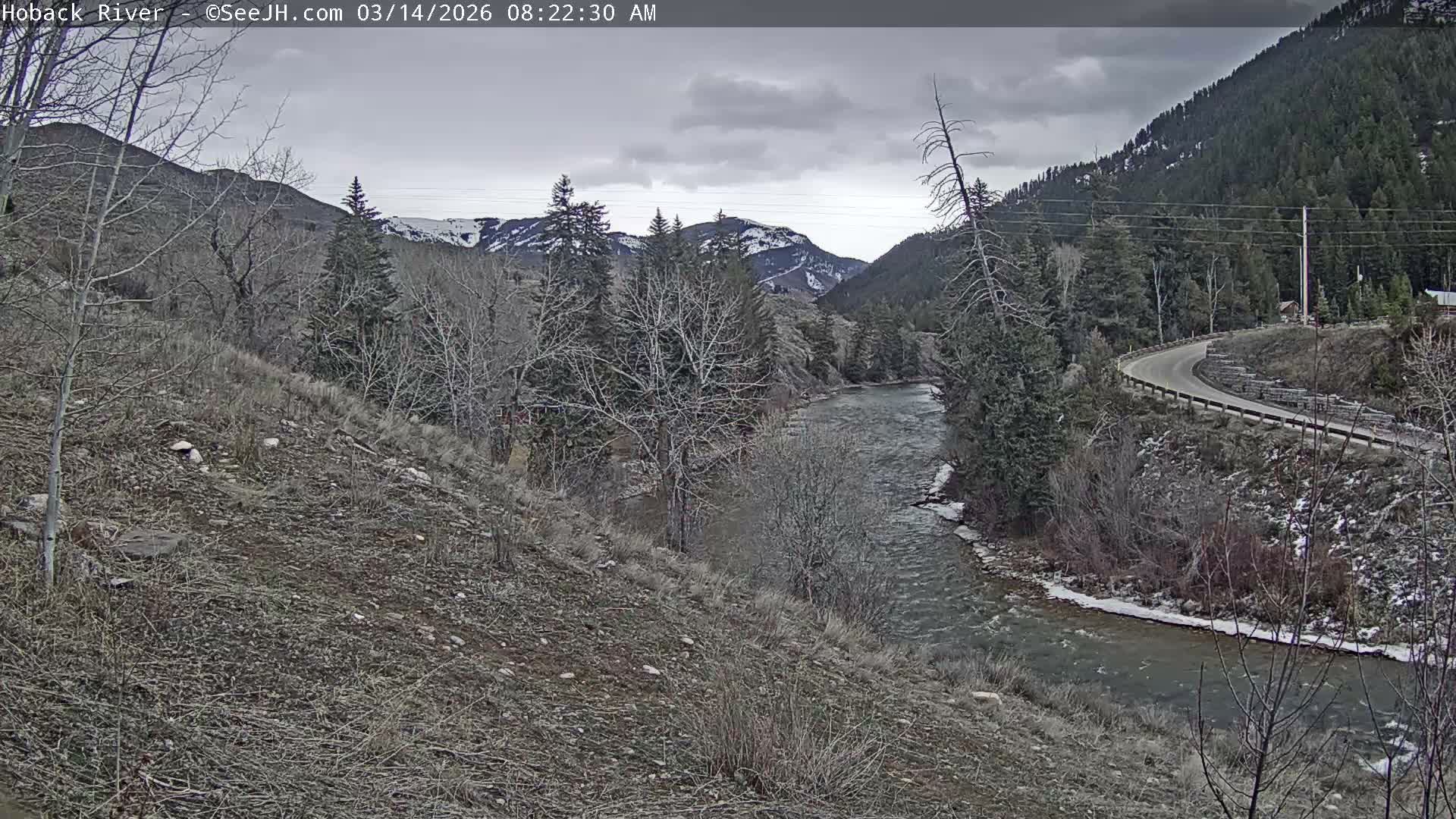 Hoback River  Live Cam  - Hoback, Teton, Wyoming, USA