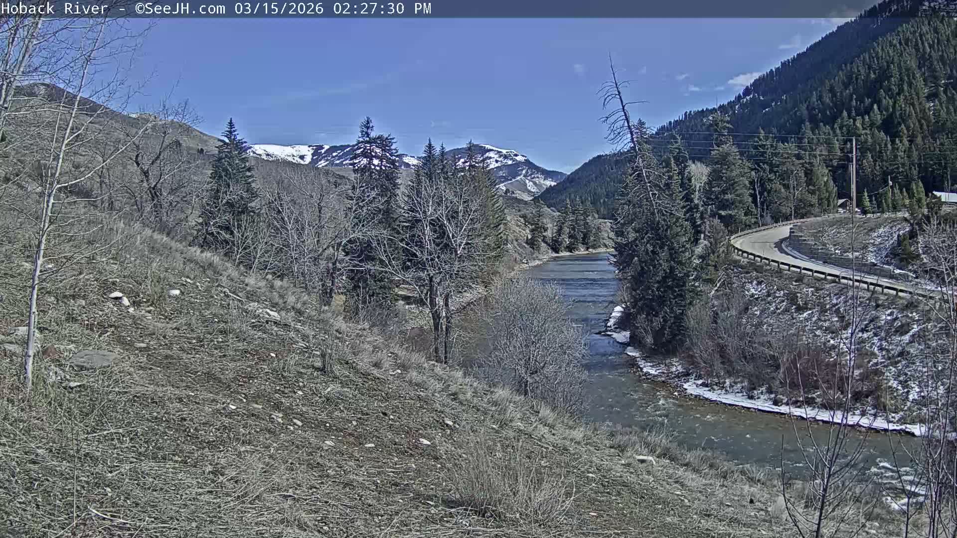 Hoback River  Live Cam  - Hoback, Teton, Wyoming, USA