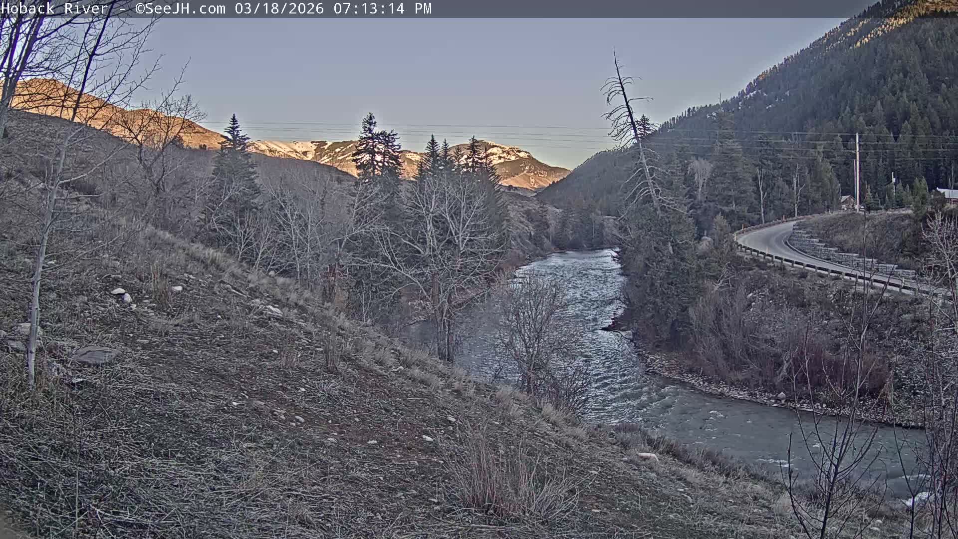 Hoback River  Live Cam  - Hoback, Teton, Wyoming, USA