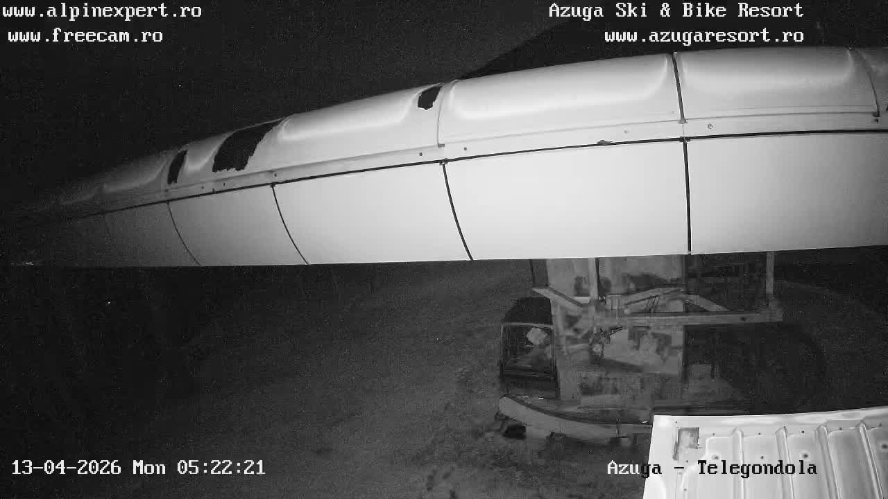 Prahova, Azuga Ski Center Telegondola Coborare Cable Car Upper Station Landing Area, Azuga Live Cam - Azuga, Prahova, Romania