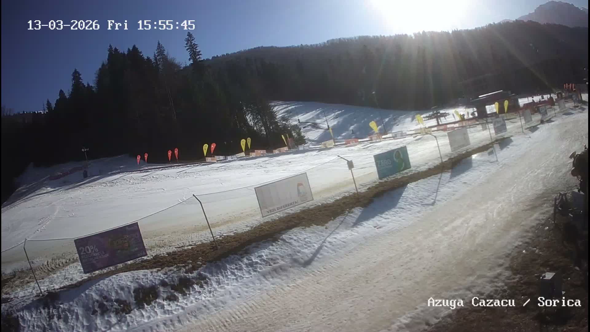 Prahova, Azuga Ski Center Partia Sorica Ski Slopes Azuga Live Cam - Azuga, Prahova, Romania