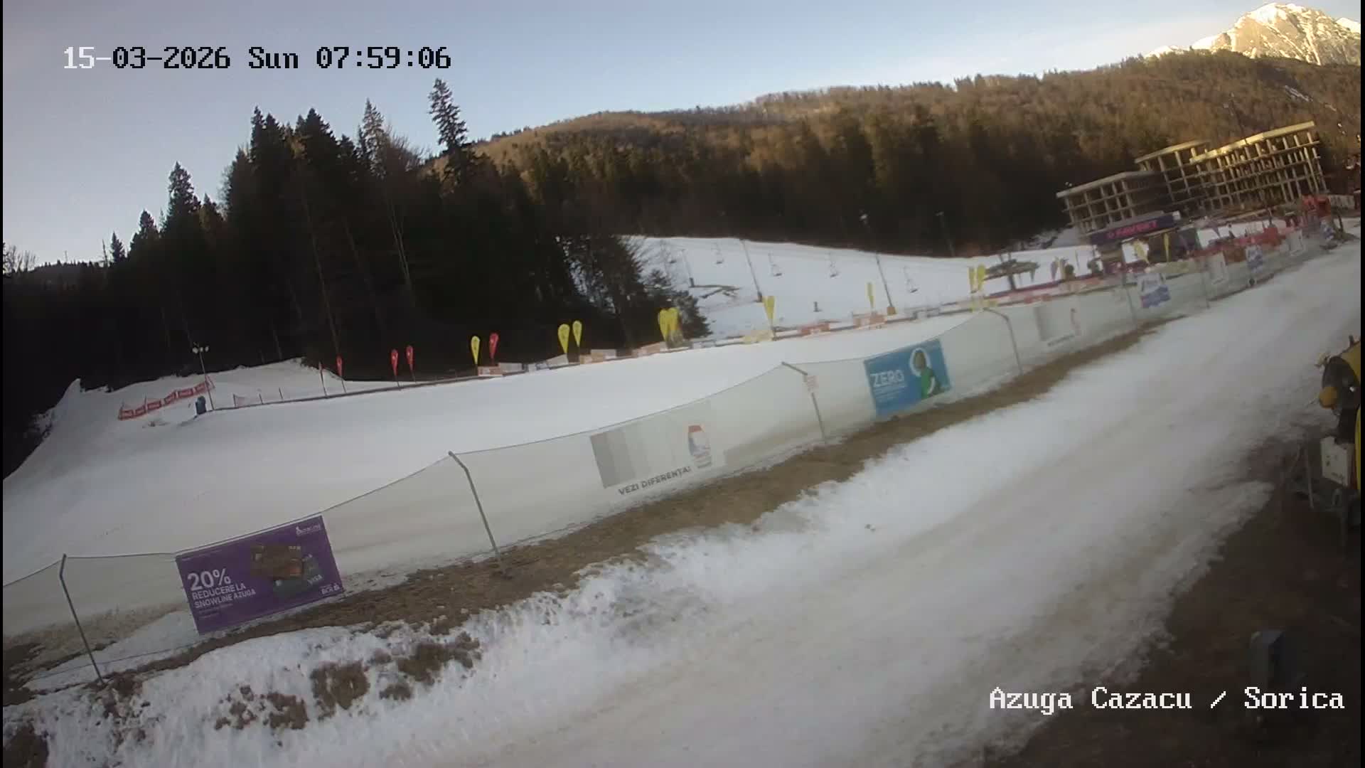 Prahova, Azuga Ski Center Partia Sorica Ski Slopes Azuga Live Cam - Azuga, Prahova, Romania