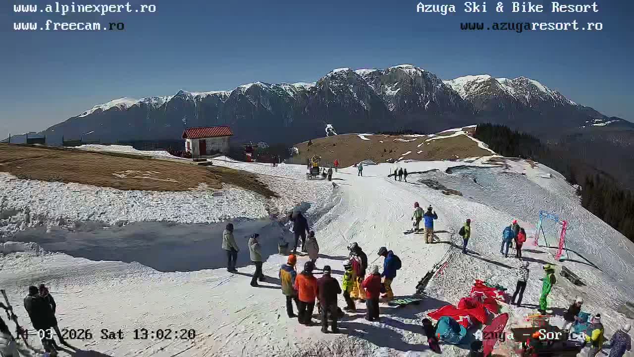 Prahova, Valea Mărului Azuga Apple Valley  & Muntii Bucegi Mountains View From Sorica Hill , Azuga Live Cam - Azuga, Prahova, Romania