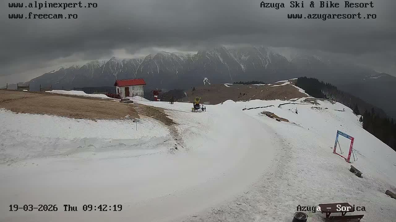 Prahova, Valea Mărului Azuga Apple Valley  & Muntii Bucegi Mountains View From Sorica Hill , Azuga Live Cam - Azuga, Prahova, Romania