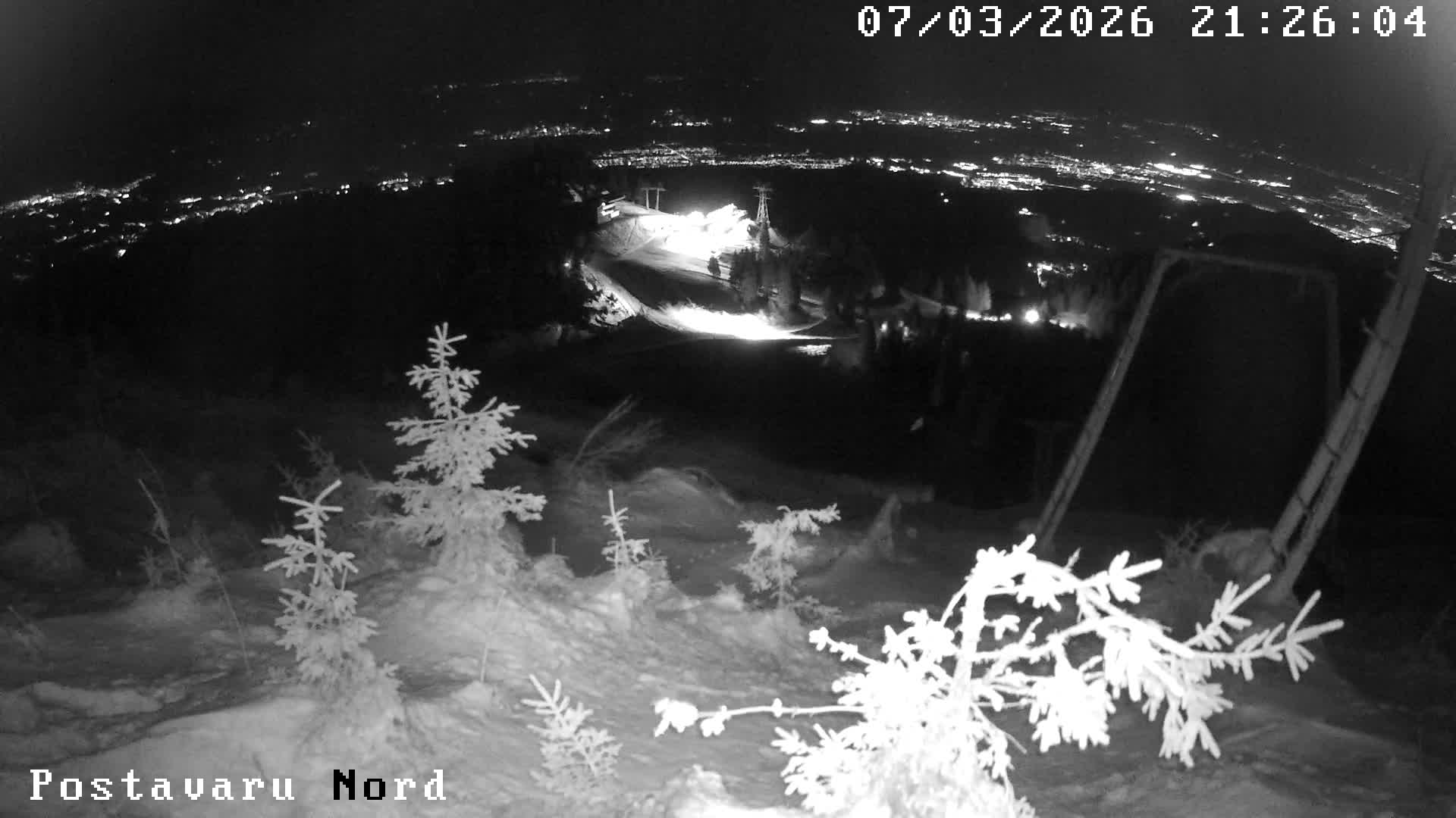 Brasov, Transylvanian Plain Panaroma View from Postavaru Peak, Poiana Brasov Live Cam - Poiana Brasov, Braşov, Romania