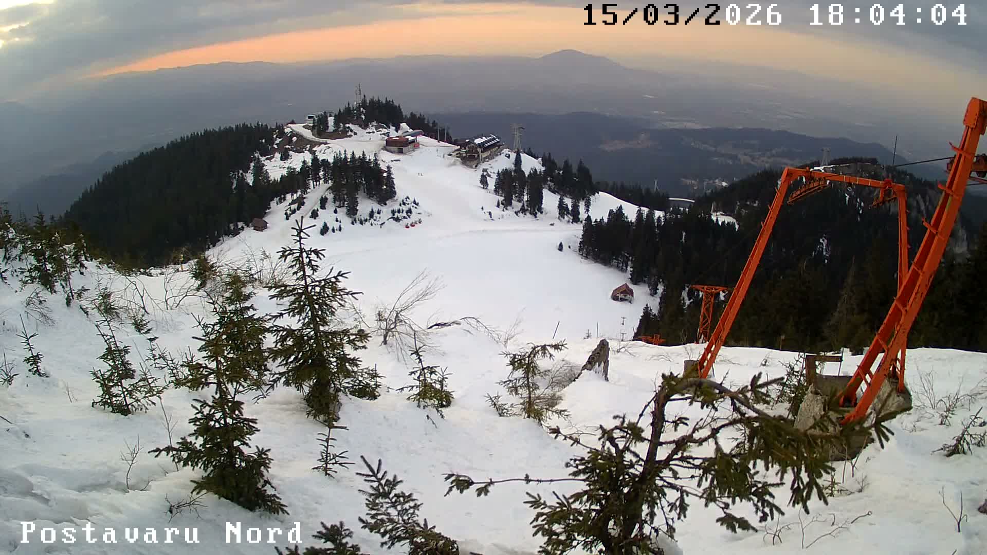 Brasov, Transylvanian Plain Panaroma View from Postavaru Peak, Poiana Brasov Live Cam - Poiana Brasov, Braşov, Romania