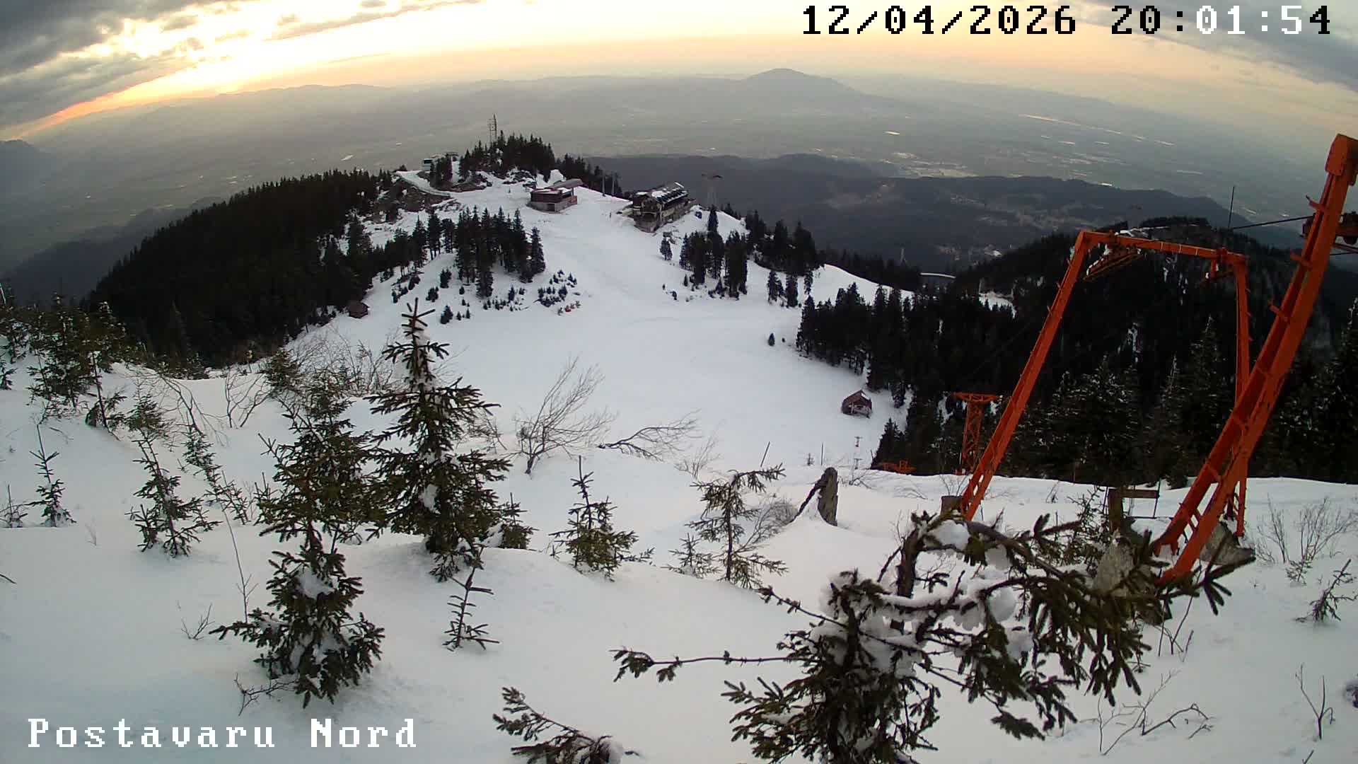Brasov, Transylvanian Plain Panaroma View from Postavaru Peak, Poiana Brasov Live Cam - Poiana Brasov, Braşov, Romania