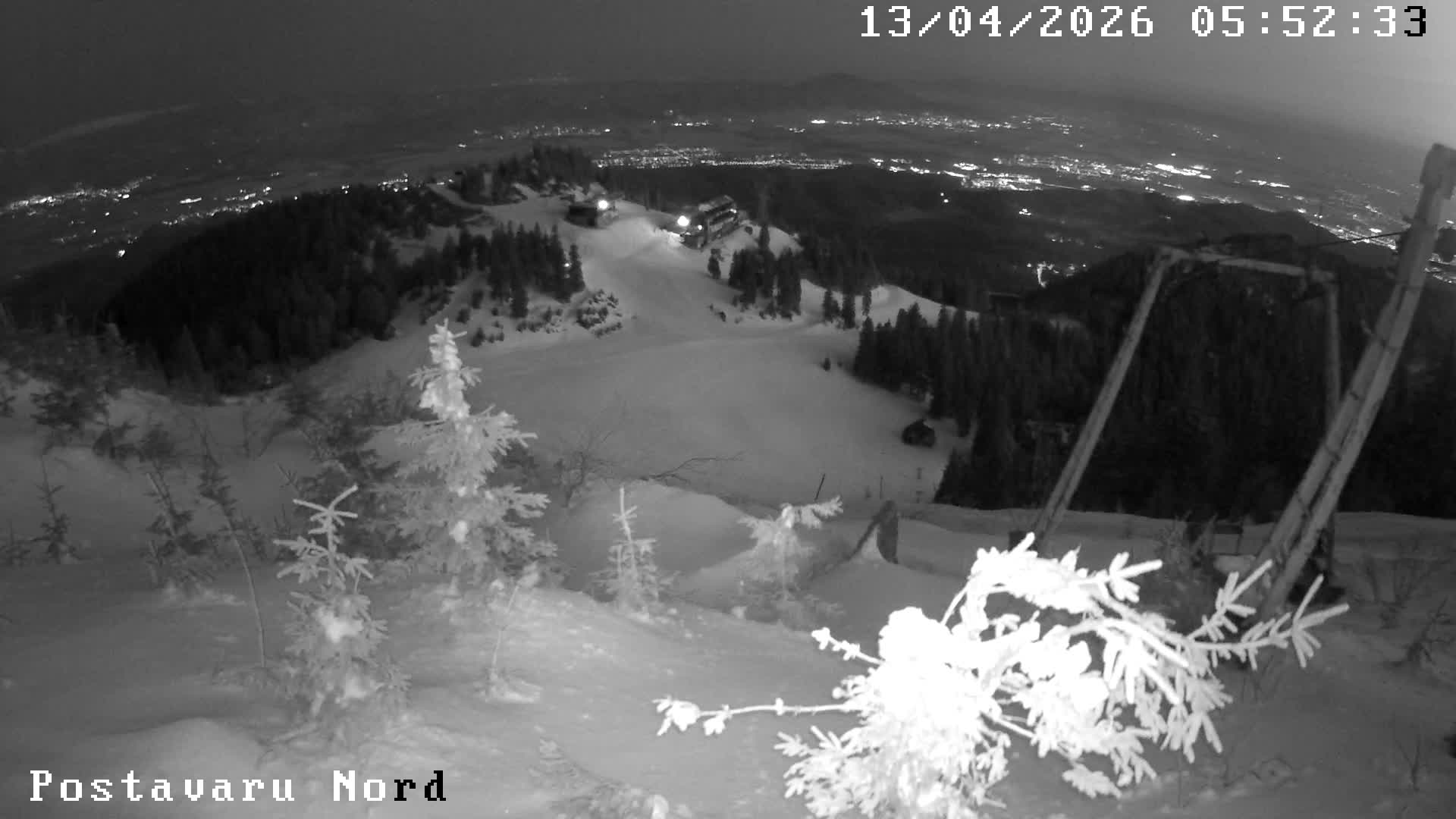 Brasov, Transylvanian Plain Panaroma View from Postavaru Peak, Poiana Brasov Live Cam - Poiana Brasov, Braşov, Romania