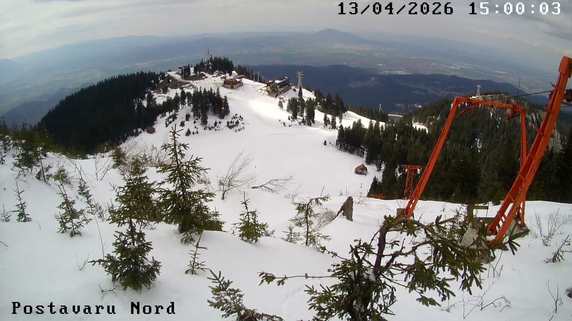 Brasov, Transylvanian Plain Panaroma View from Postavaru Peak, Poiana Brasov Live Cam - Poiana Brasov, Braşov, Romania