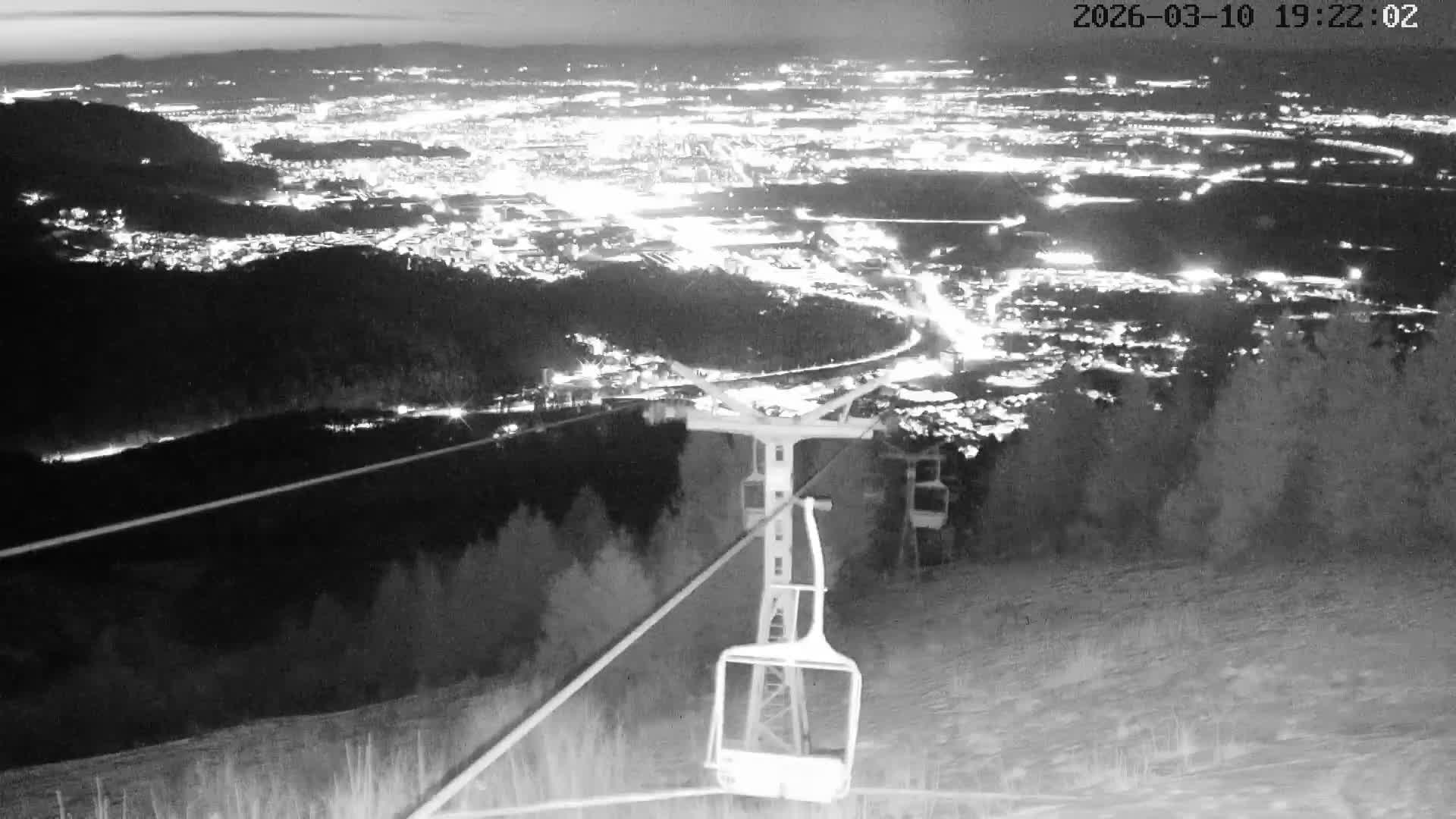 Sacele & Brasov Skyline View from Vârful Bunloc Peak, Brasov Live Cam  - Bunloc, Săcele, Braşov, Romania
