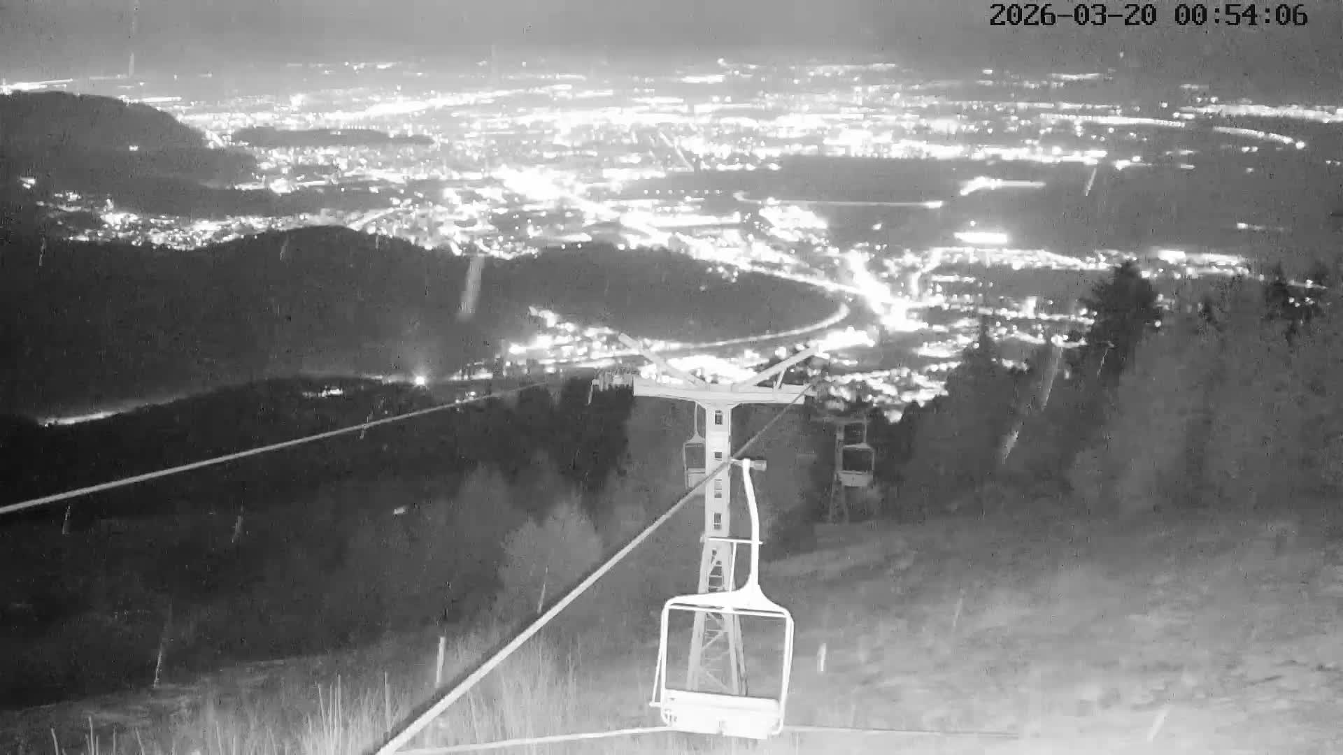 Sacele & Brasov Skyline View from Vârful Bunloc Peak, Brasov Live Cam  - Bunloc, Săcele, Braşov, Romania