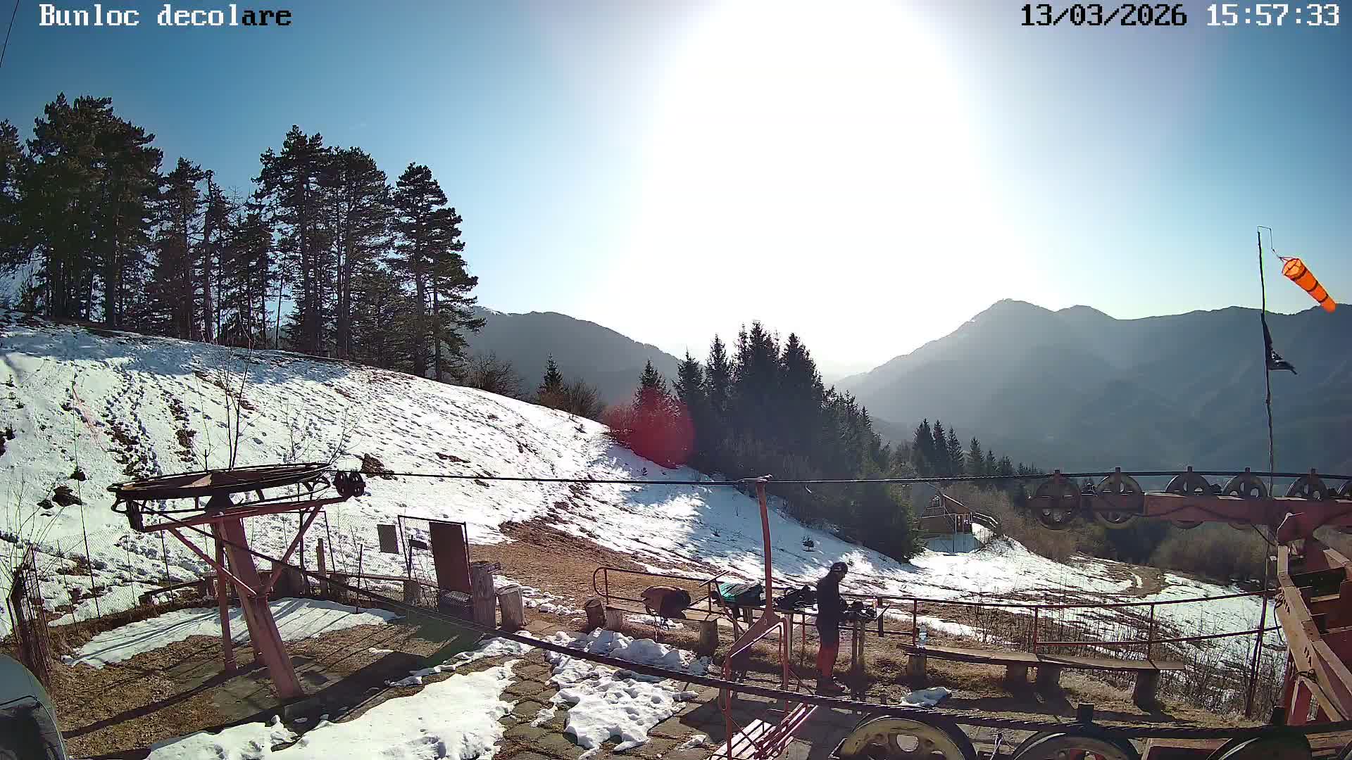 Bunloc, Curvature Carpathians View & Vârful Bunloc Peak, Sacele Live Cam  - Bunloc, Săcele, Braşov, Romania