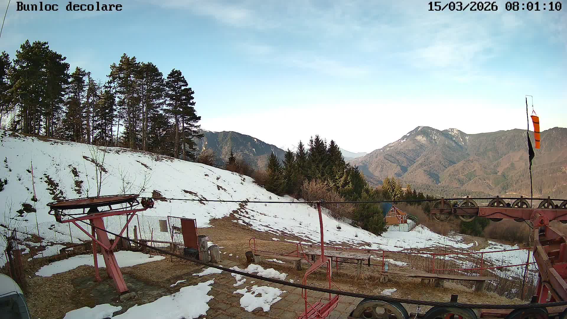 Bunloc, Curvature Carpathians View & Vârful Bunloc Peak, Sacele Live Cam  - Bunloc, Săcele, Braşov, Romania