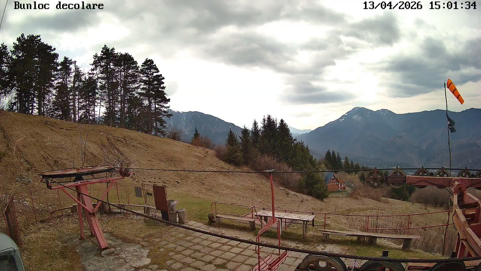 Bunloc, Curvature Carpathians View & Vârful Bunloc Peak, Sacele Live Cam  - Bunloc, Săcele, Braşov, Romania