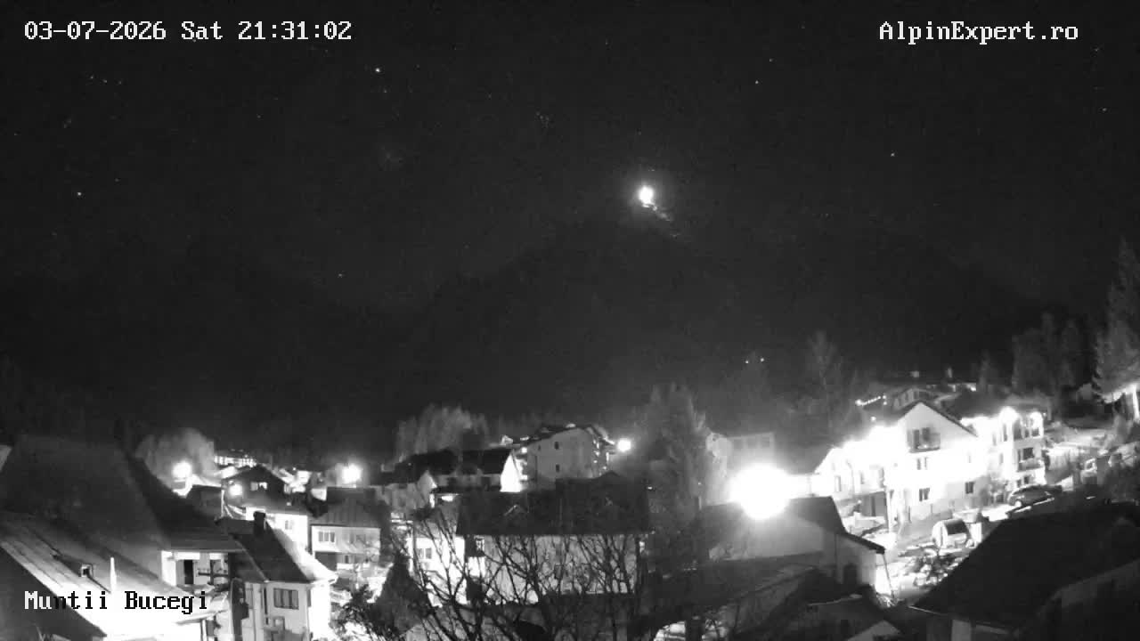 Prahova, Muntii Bucegi Mountains View from Busteni Live Cam - Buşteni, Prahova, Romania