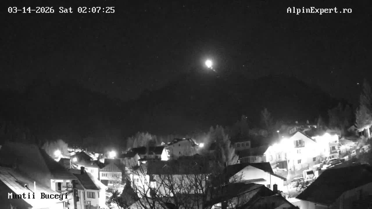 Prahova, Muntii Bucegi Mountains View from Busteni Live Cam - Buşteni, Prahova, Romania