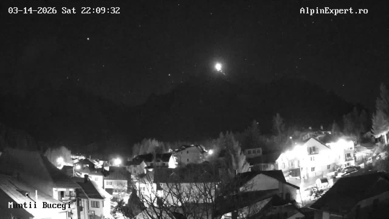 Prahova, Muntii Bucegi Mountains View from Busteni Live Cam - Buşteni, Prahova, Romania