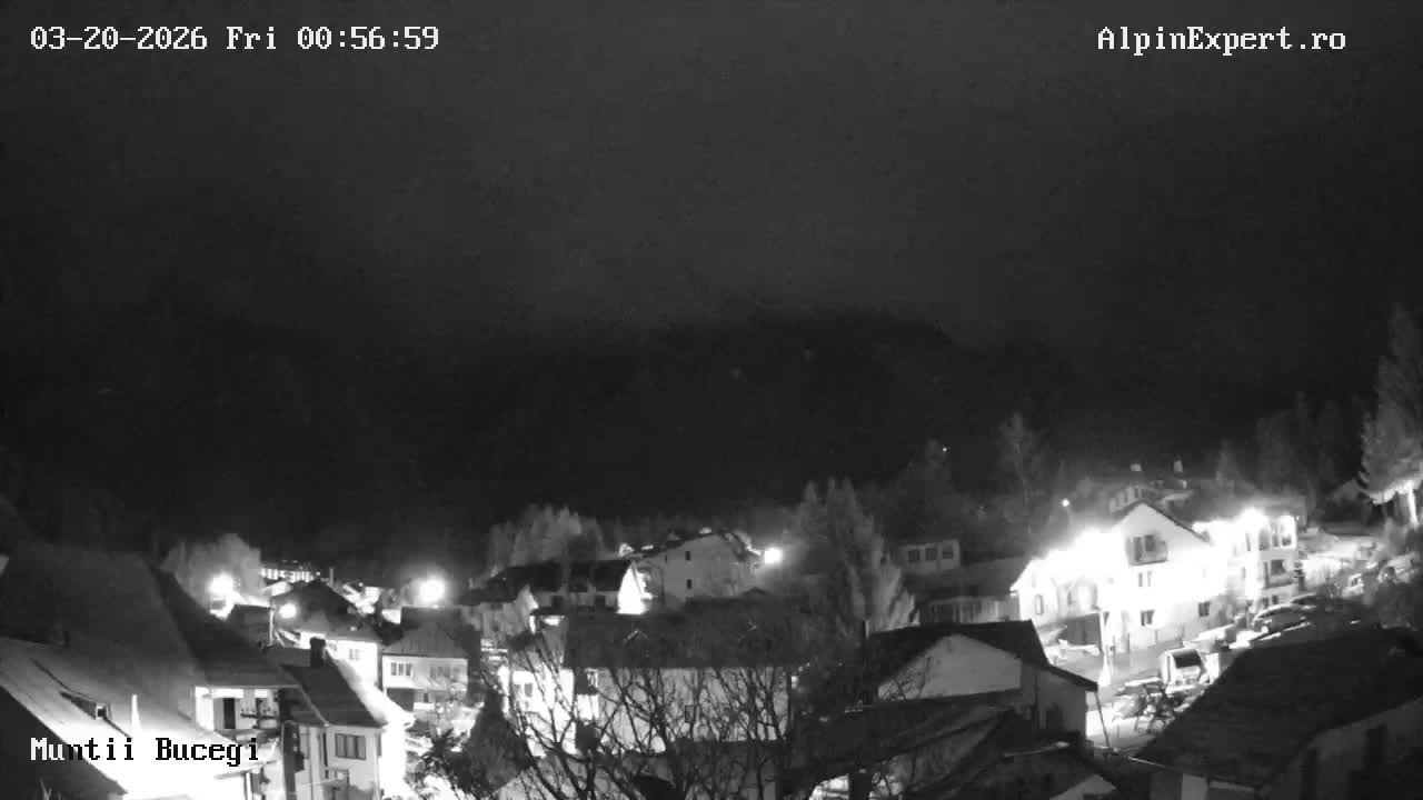 Prahova, Muntii Bucegi Mountains View from Busteni Live Cam - Buşteni, Prahova, Romania