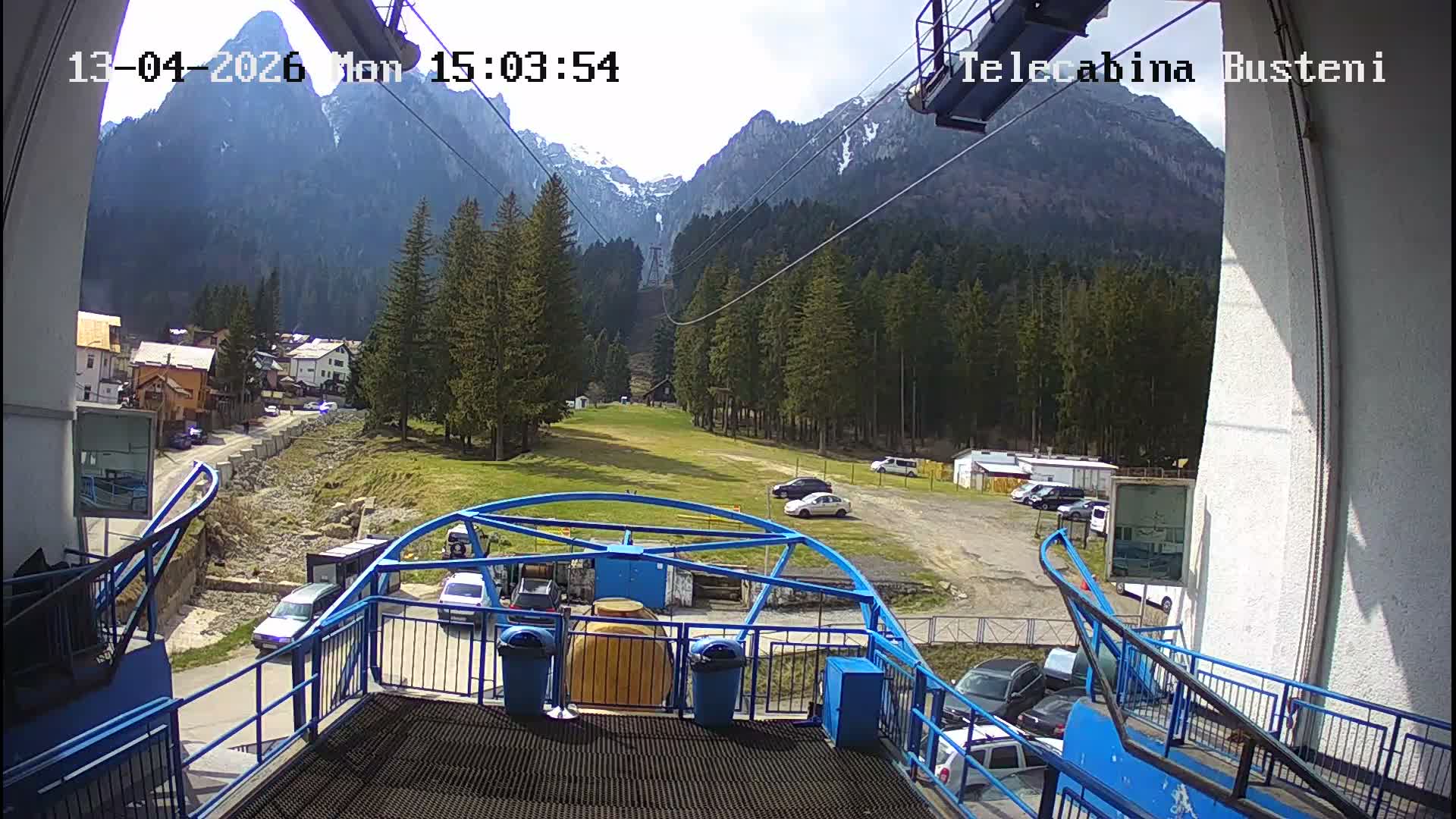 Prahova, Telecabina Busteni-Babele Cable Car Lower Station Boarding Busteni Live Cam - Buşteni, Prahova, Romania