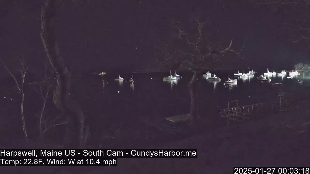 Cundy Harbor South Live Cam - Harpswell, Maine, USA