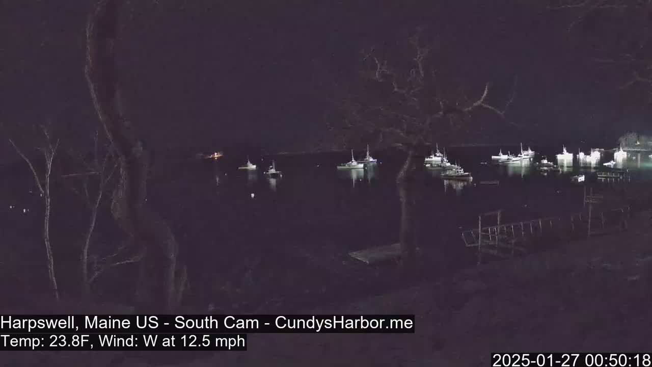 Cundy Harbor South Live Cam - Harpswell, Maine, USA