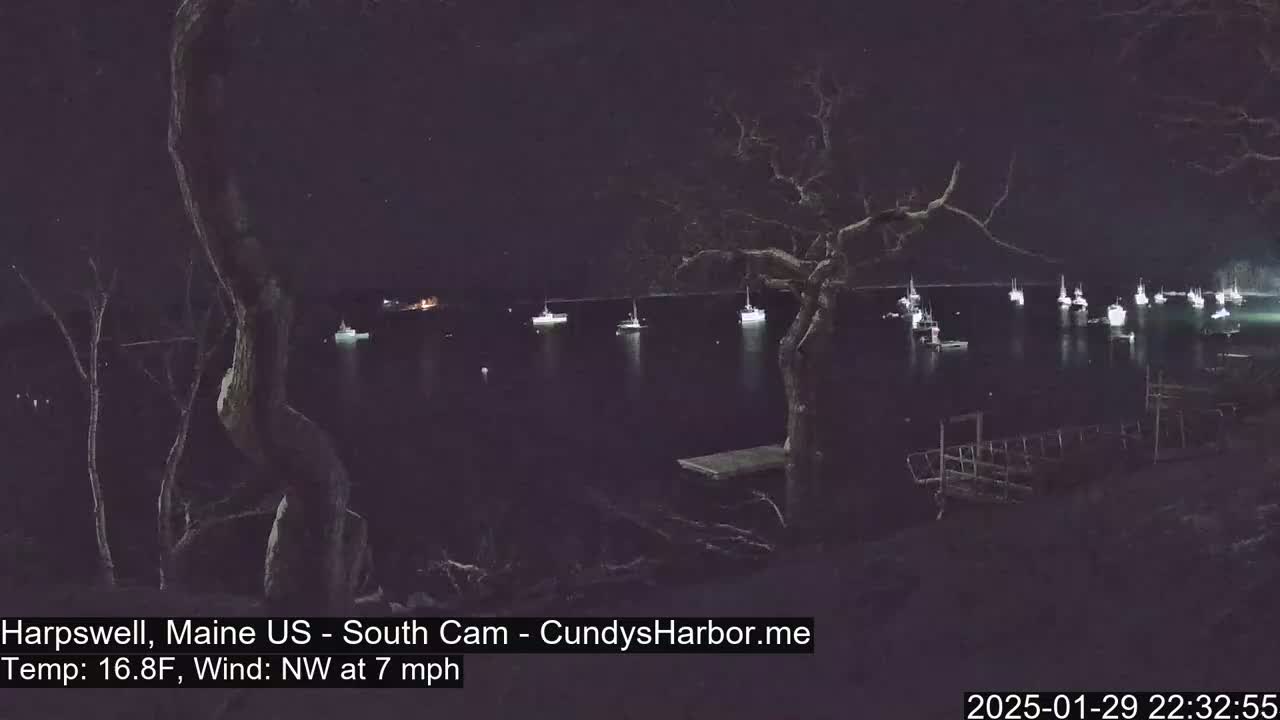 Cundy Harbor South Live Cam - Harpswell, Maine, USA