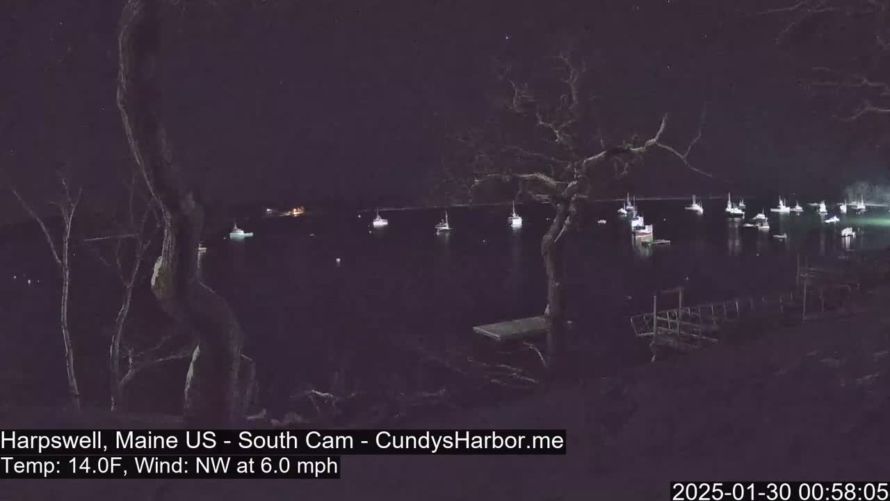 Cundy Harbor South Live Cam - Harpswell, Maine, USA