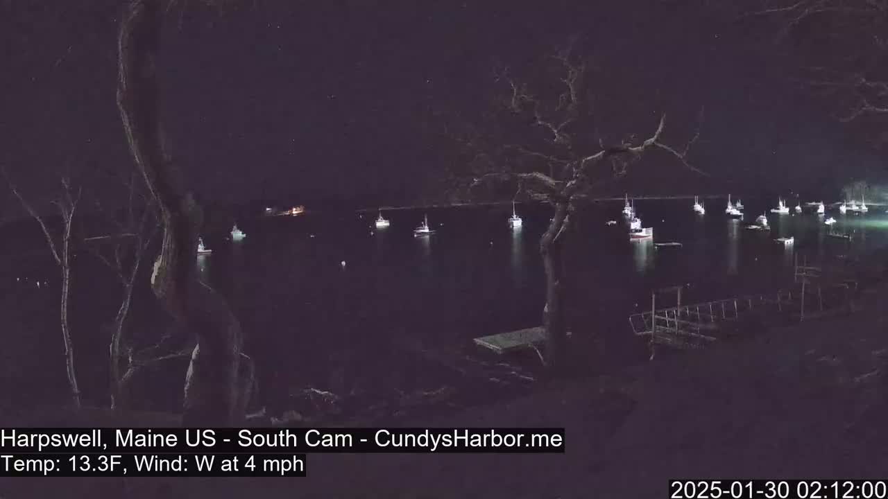 Cundy Harbor South Live Cam - Harpswell, Maine, USA