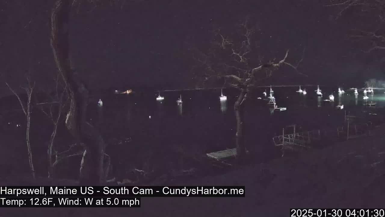 Cundy Harbor South Live Cam - Harpswell, Maine, USA