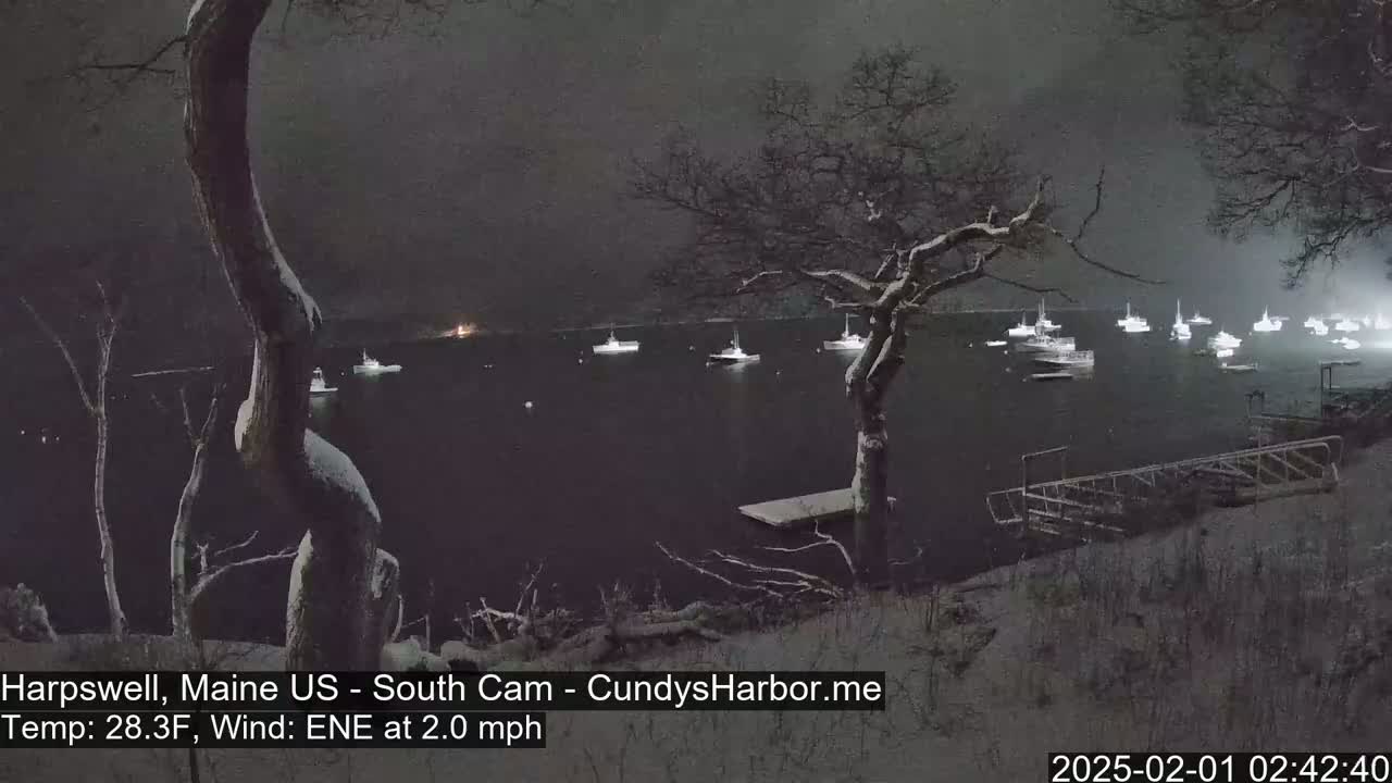 Cundy Harbor South Live Cam - Harpswell, Maine, USA