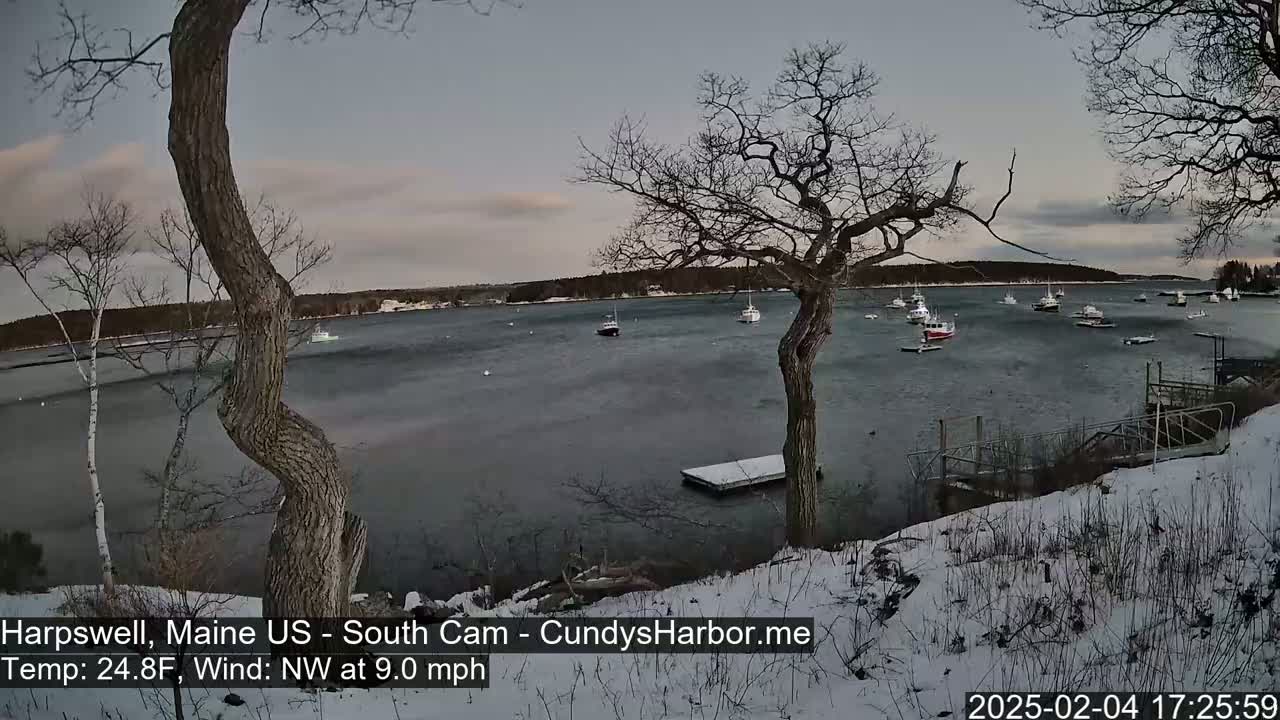 Cundy Harbor South Live Cam - Harpswell, Maine, USA