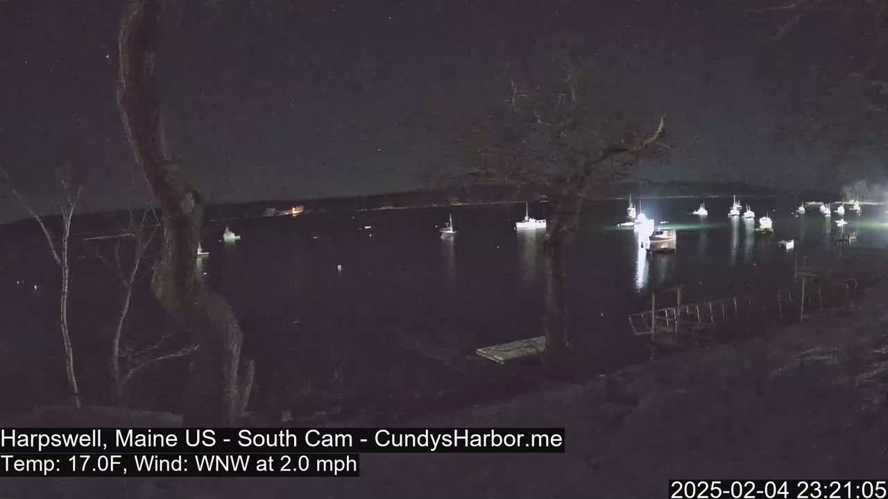 Cundy Harbor South Live Cam - Harpswell, Maine, USA