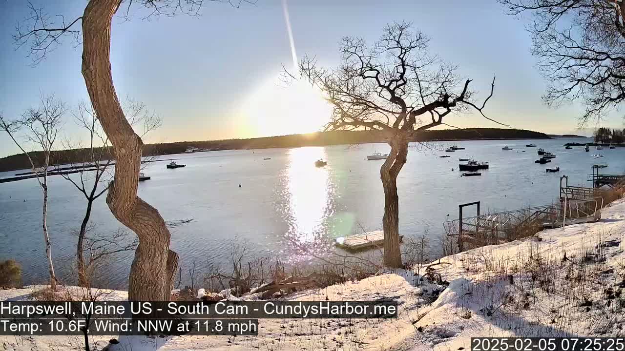 Cundy Harbor South Live Cam - Harpswell, Maine, USA