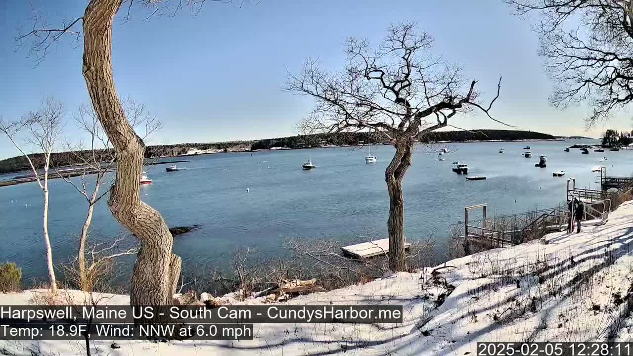 Cundy Harbor South Live Cam - Harpswell, Maine, USA