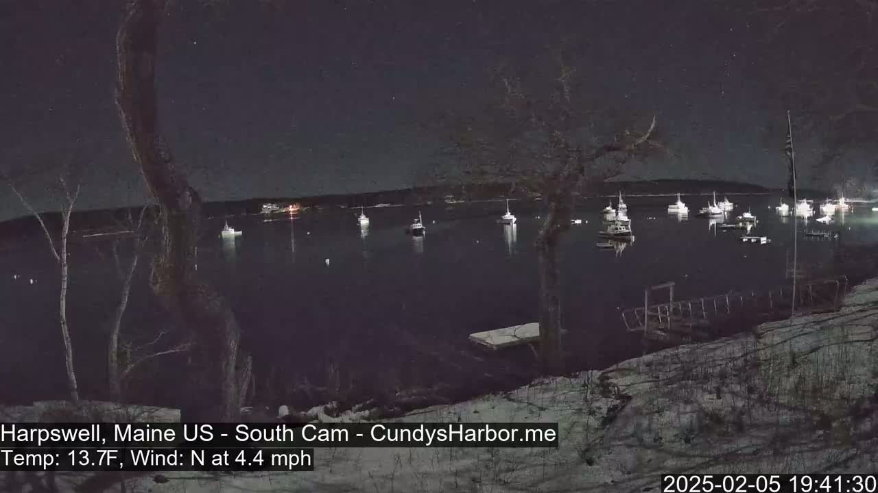Cundy Harbor South Live Cam - Harpswell, Maine, USA