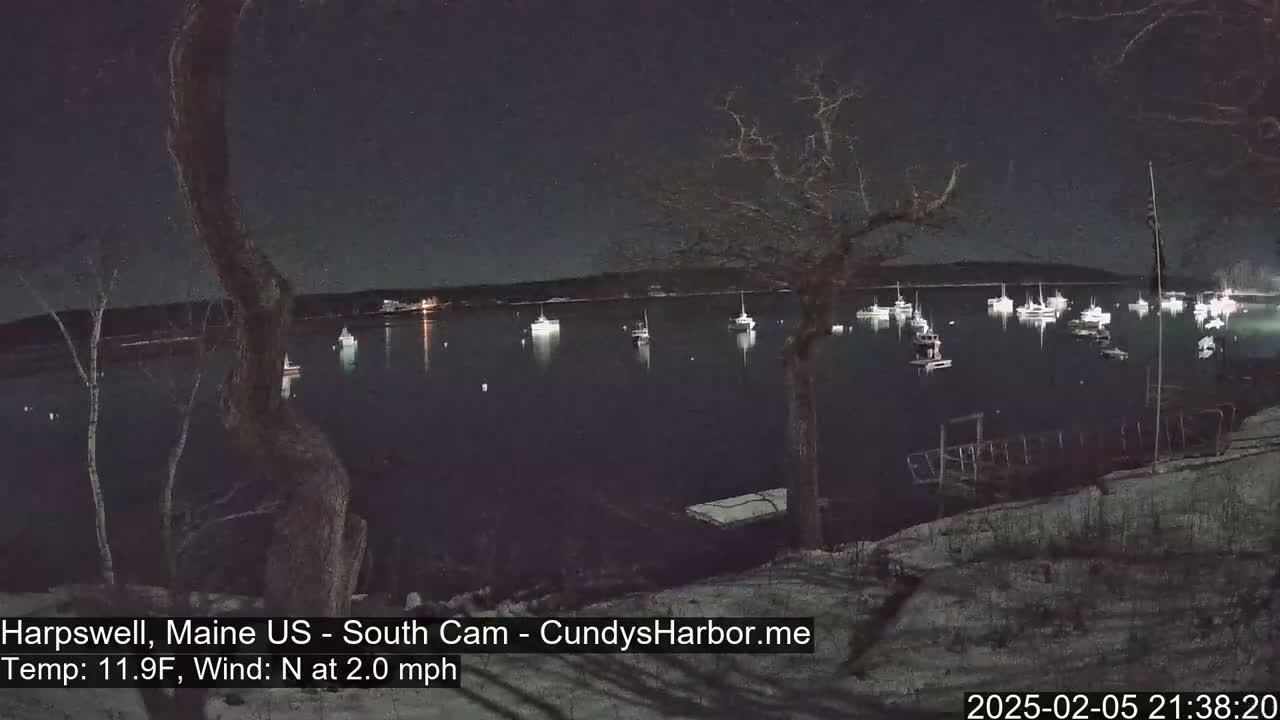 Cundy Harbor South Live Cam - Harpswell, Maine, USA