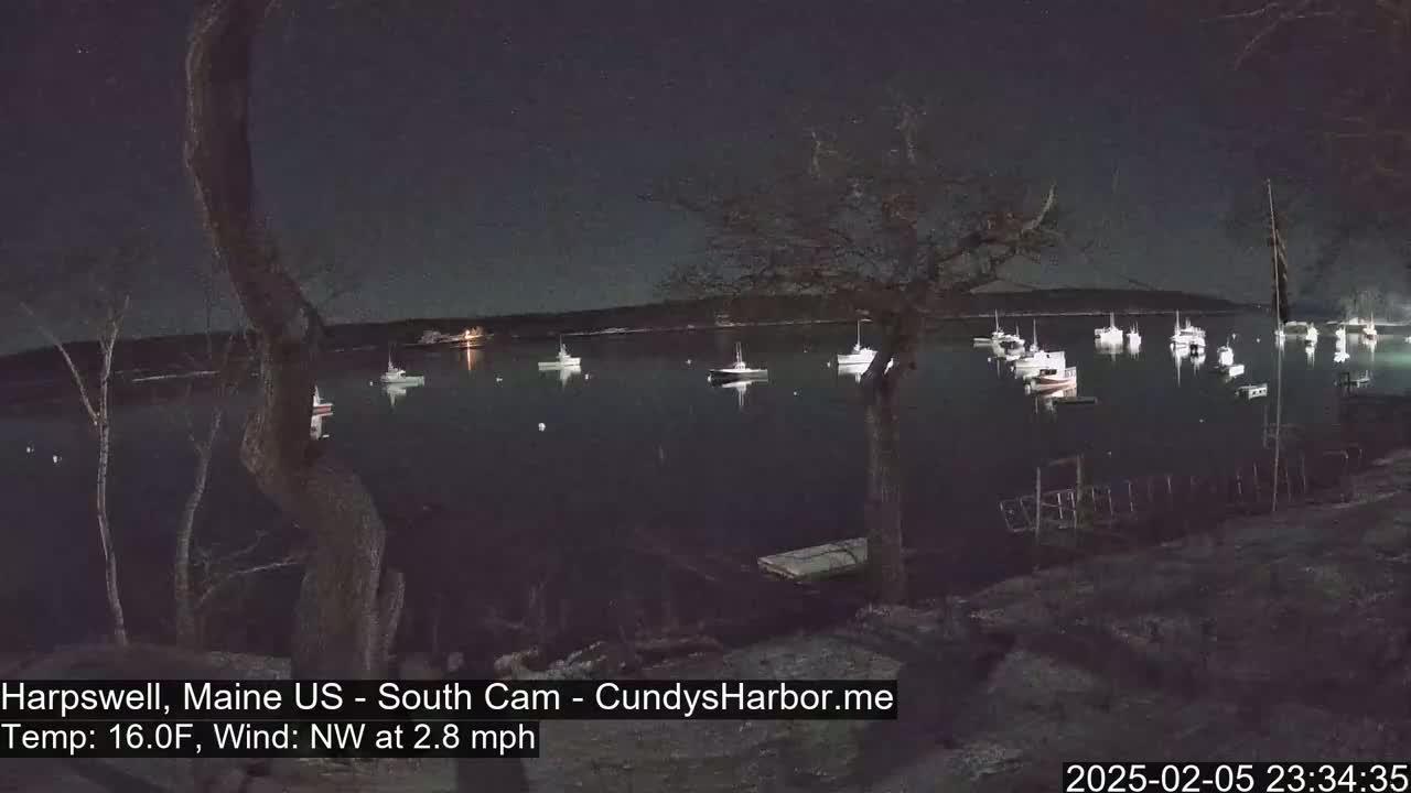 Cundy Harbor South Live Cam - Harpswell, Maine, USA