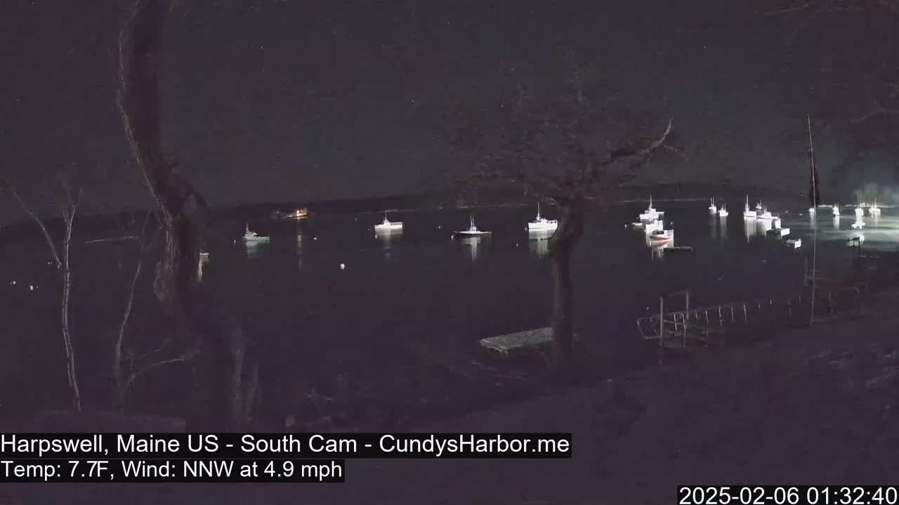 Cundy Harbor South Live Cam - Harpswell, Maine, USA