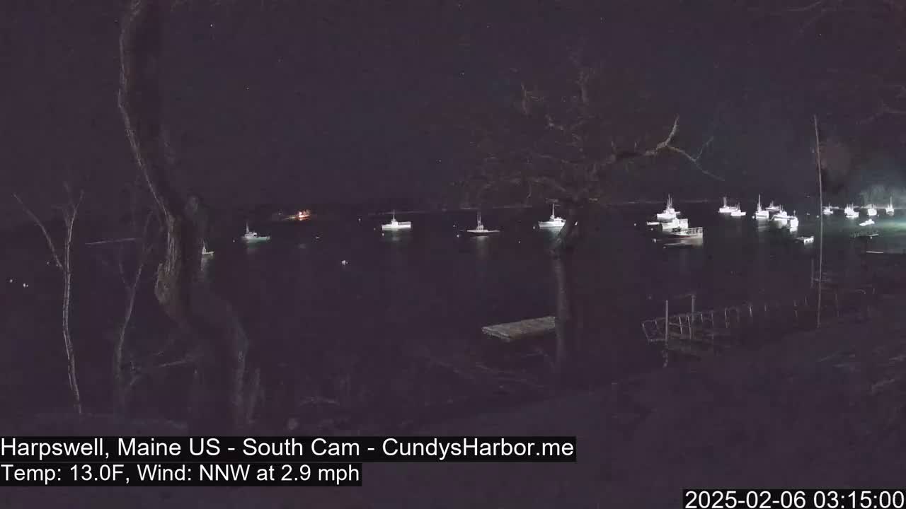 Cundy Harbor South Live Cam - Harpswell, Maine, USA