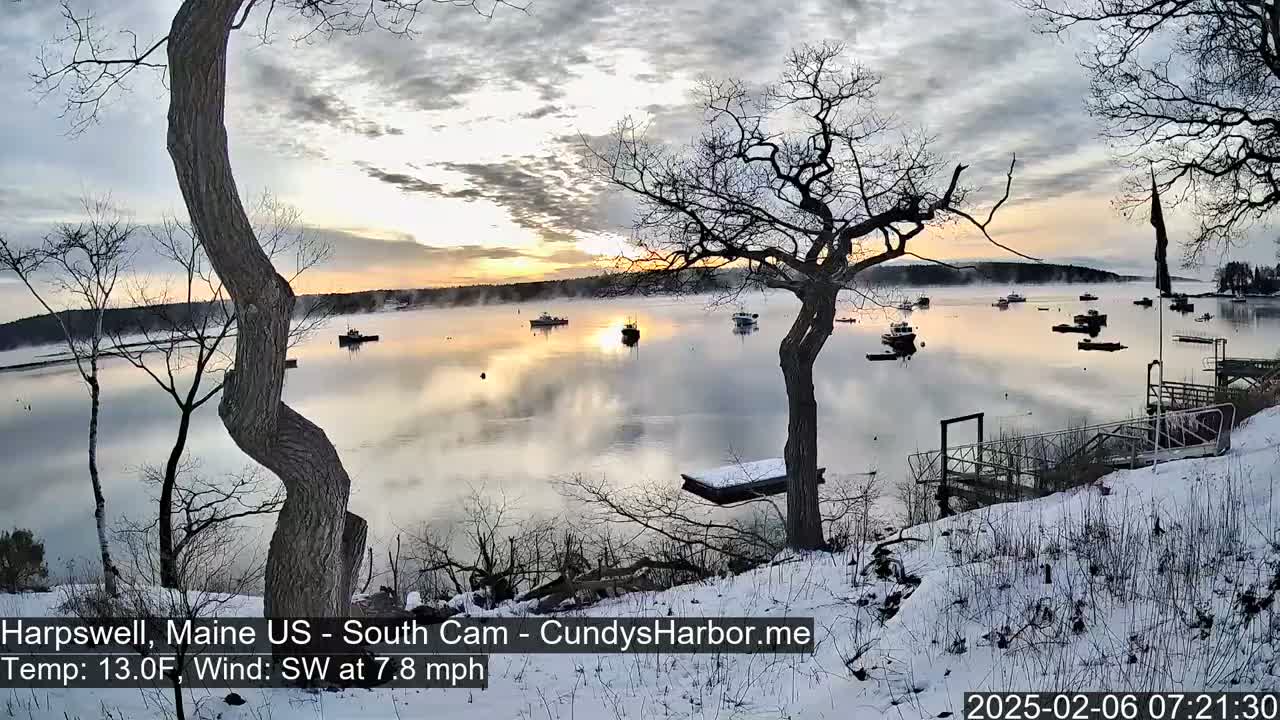 Cundy Harbor South Live Cam - Harpswell, Maine, USA