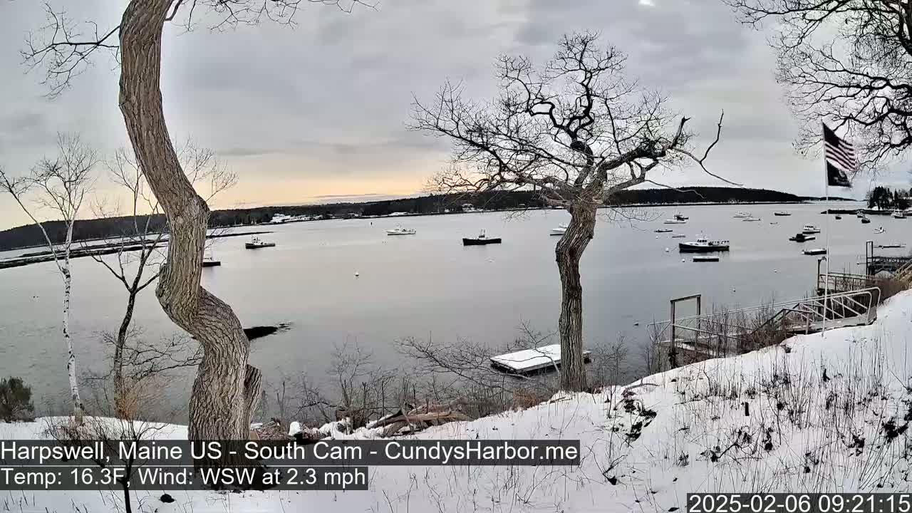 Cundy Harbor South Live Cam - Harpswell, Maine, USA