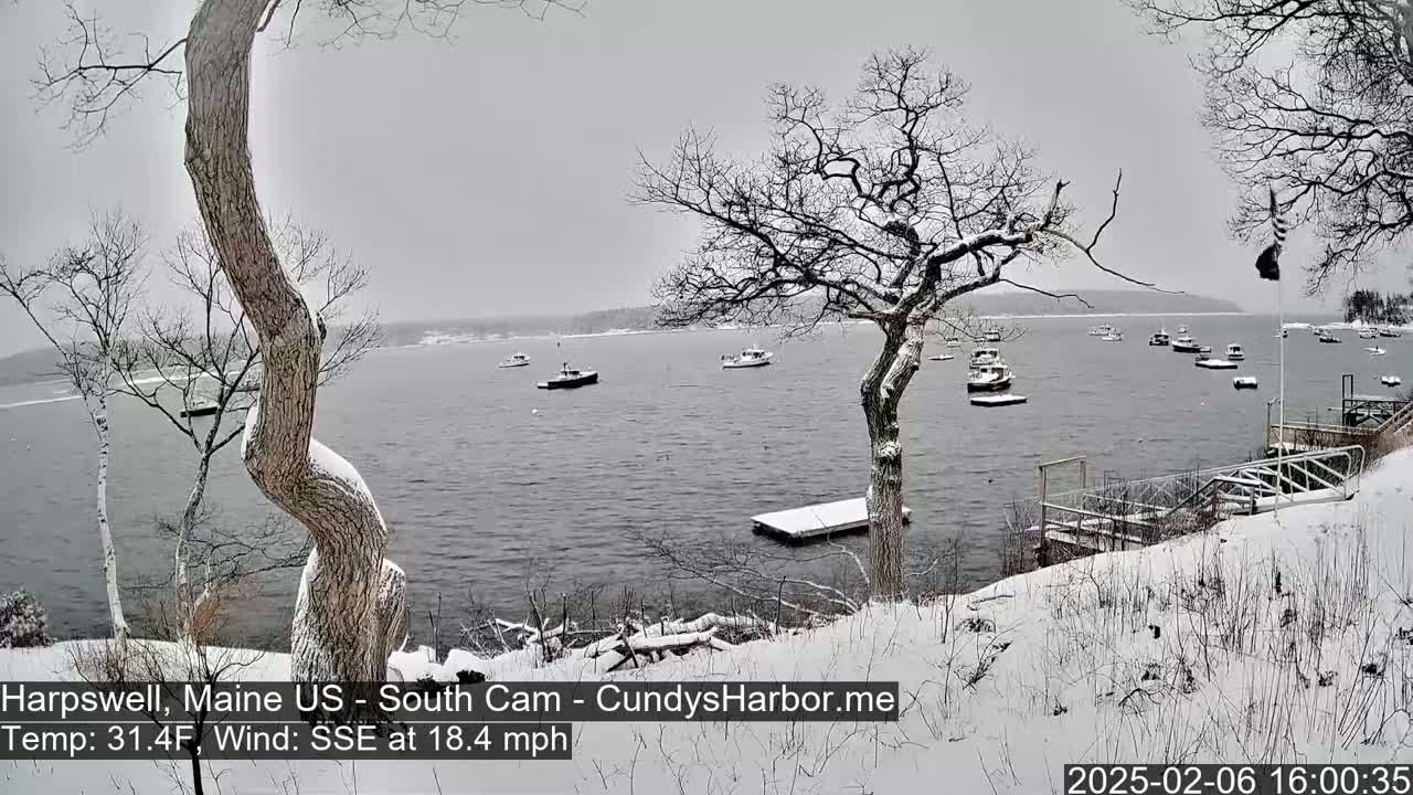 Cundy Harbor South Live Cam - Harpswell, Maine, USA